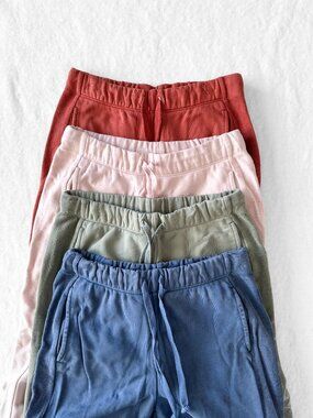BUNDLE OF 4 - Aerie Textured Jogger Drawstring Pockets Sweatpants - Size S